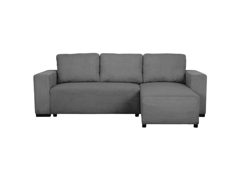 Canapé TRISTAN d’angle convertible 3 places gris Conforama