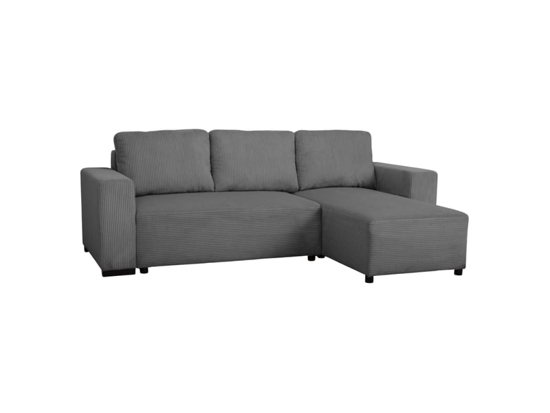 Canapé TRISTAN d’angle convertible 3 places gris Conforama