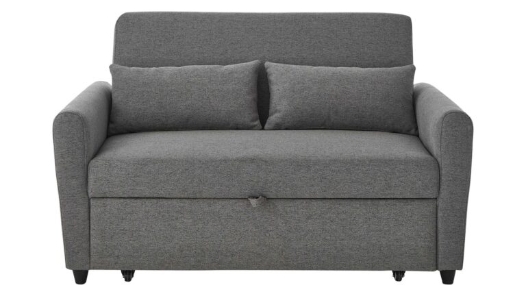 Canapé TUDOR convertible gris 2 places Conforama