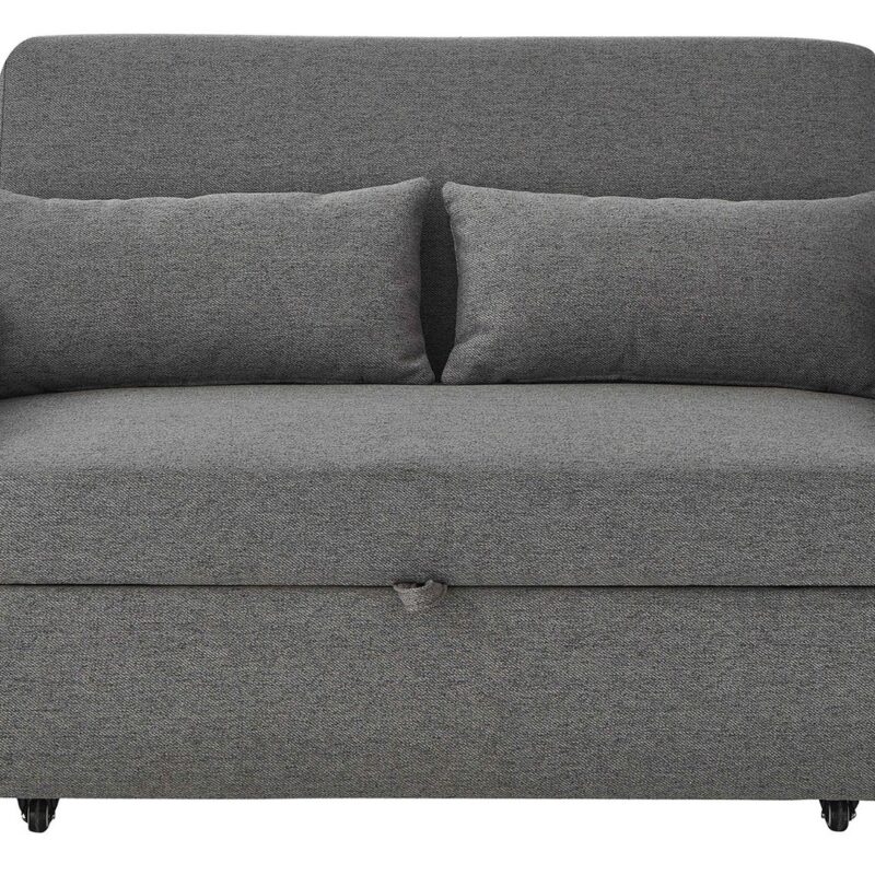 Canapé TUDOR convertible gris 2 places Conforama