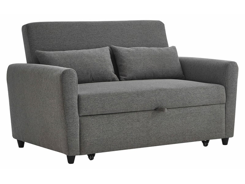 Canapé TUDOR convertible gris 2 places Conforama