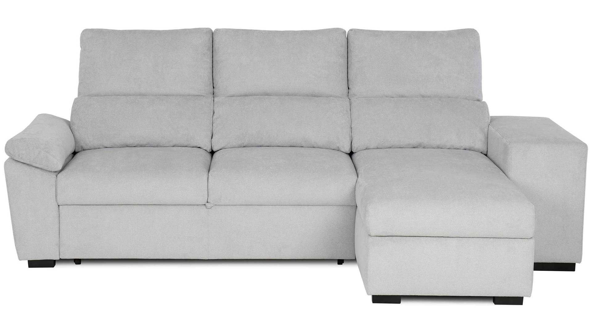 Canapé TURIS d’angle convertible 4 places gris Conforama