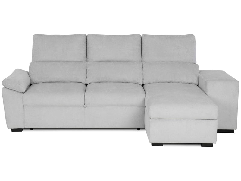 Canapé TURIS d’angle convertible 4 places gris Conforama