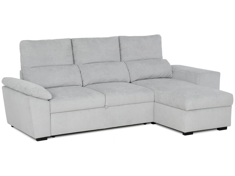 Canapé TURIS d’angle convertible 4 places gris Conforama