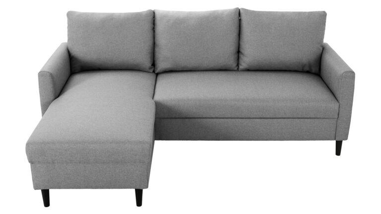 Canapé TWEETY d’angle fixe 3 places gris chez Conforama