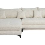 Canapé WAVE d’angle convertible 4 places blanc Conforama