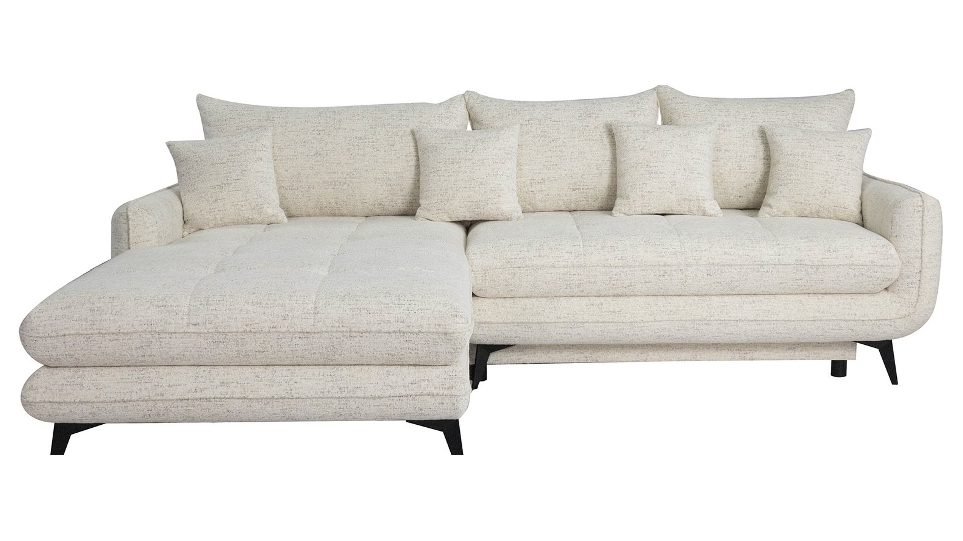 Canapé WAVE d’angle convertible 4 places blanc Conforama