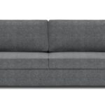 Canapé Droit Zack Gris Convertible 3 Places Conforama