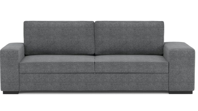 Canapé Droit Zack Gris Convertible 3 Places Conforama