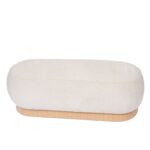 Banc Dottie Beige Bout de Lit Assise d’Appoint Maisons du Monde