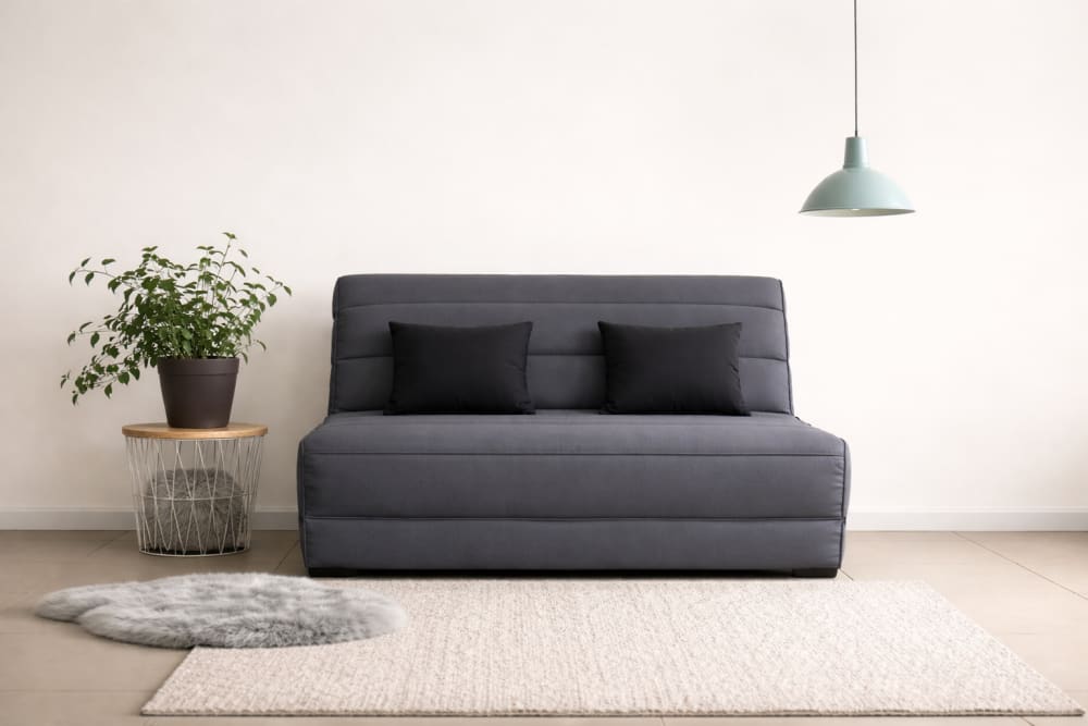Banquette Pearl BZ Convertible 2 Places Grise Maisons du Monde