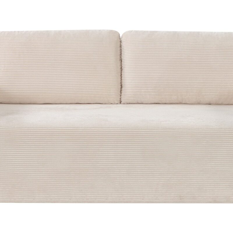 Canapé AEROSOFT Conforama droit fixe beige 3 places confortable