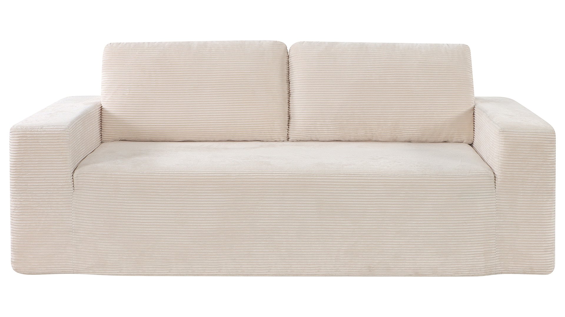 Canapé AEROSOFT Conforama droit fixe beige 3 places confortable