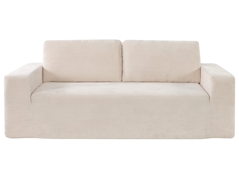 Canapé AEROSOFT Conforama droit fixe beige 3 places confortable