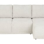 Canapé ALLISON Conforama d’angle beige convertible 4 places spacieux