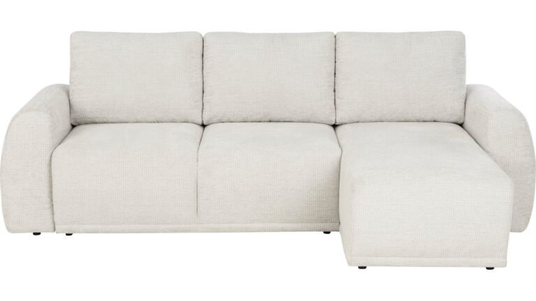Canapé ALLISON Conforama d’angle beige convertible 4 places spacieux