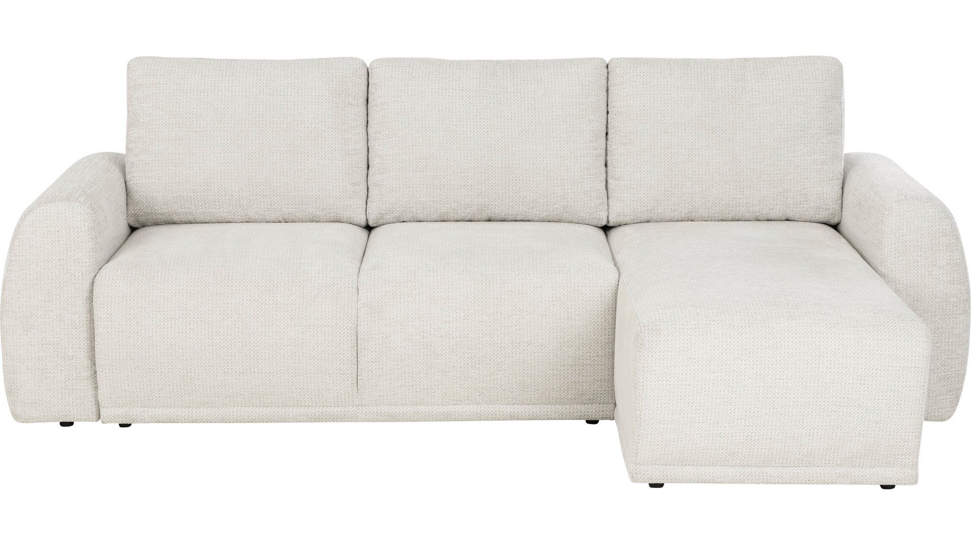 Canapé ALLISON Conforama d’angle beige convertible 4 places spacieux