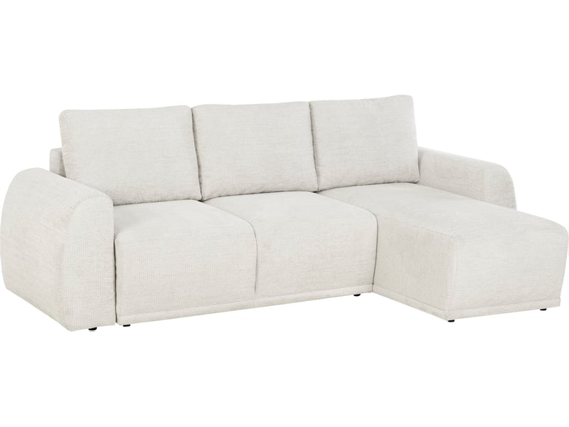 Canapé ALLISON Conforama d’angle beige convertible 4 places spacieux