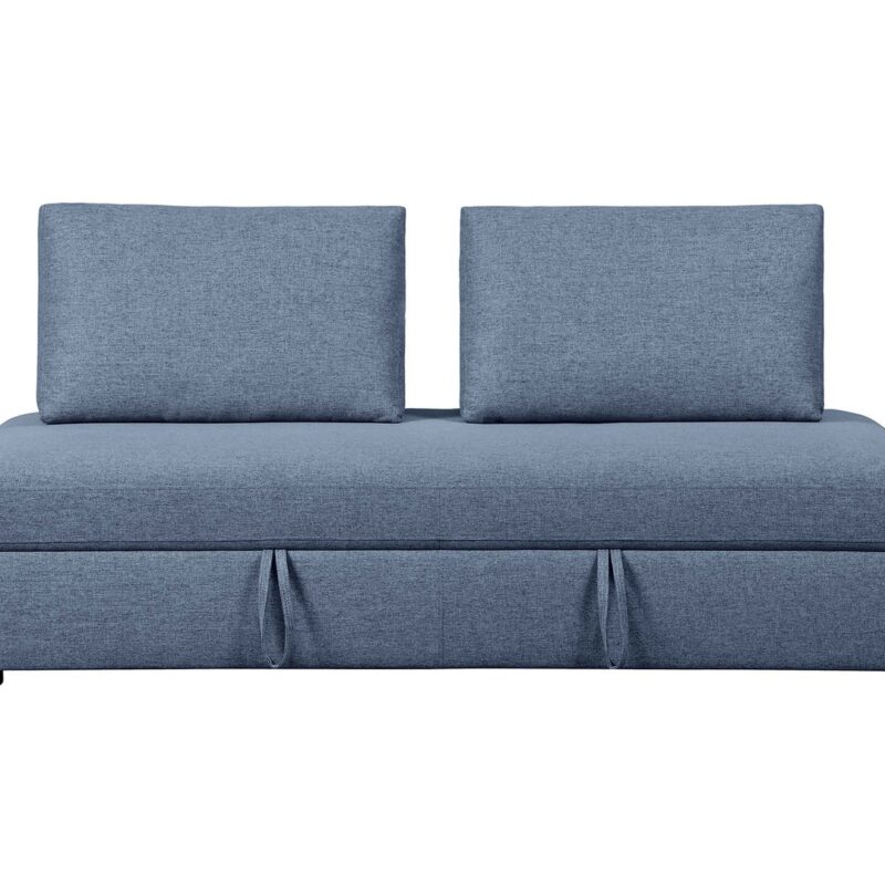 Canapé droit BOSTON convertible 3 places coloris bleu Conforama