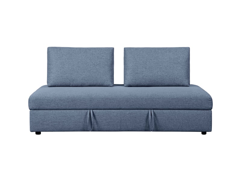 Canapé droit BOSTON convertible 3 places coloris bleu Conforama