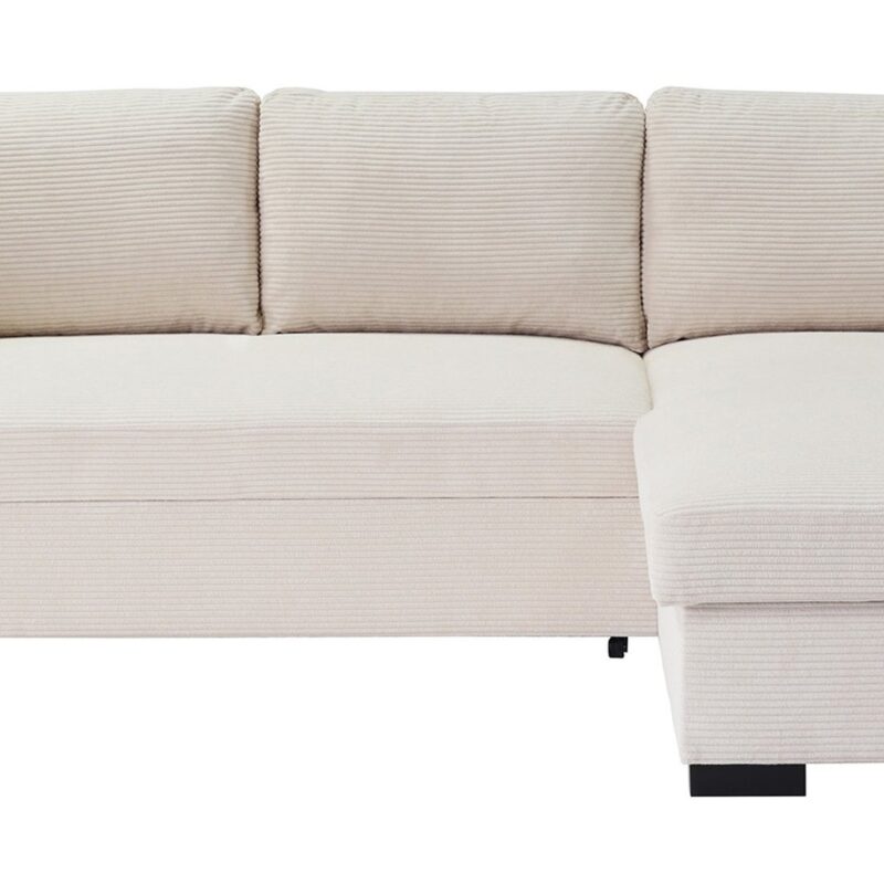 Canapé d’angle BRADLEY convertible 4 places beige Conforama
