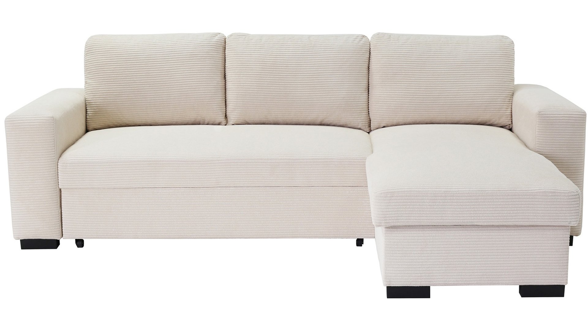 Canapé d’angle BRADLEY convertible 4 places beige Conforama