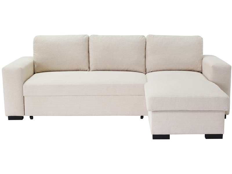 Canapé d’angle BRADLEY convertible 4 places beige Conforama