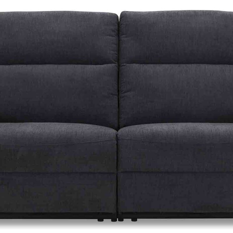 Canapé droit BUZZY relax électrique 3 places gris Conforama