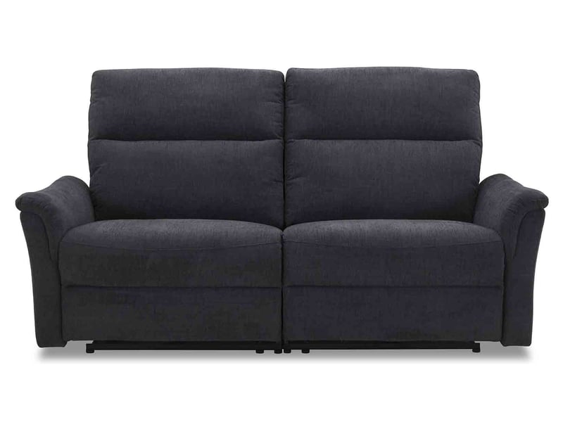 Canapé droit BUZZY relax électrique 3 places gris Conforama