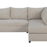 Canapé d’angle CASTEL convertible 4 places beige Conforama