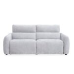 Canapé droit DAVE relax électrique 3 places gris Conforama
