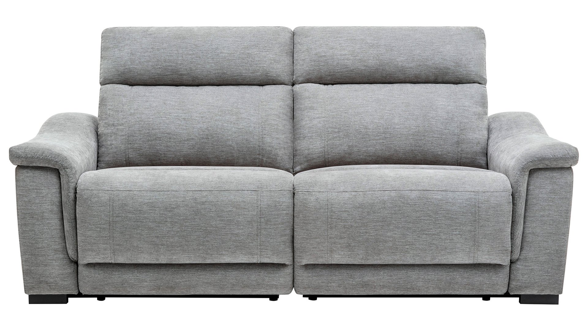 Canapé DOVER Conforama droit relaxation électrique gris 3 places