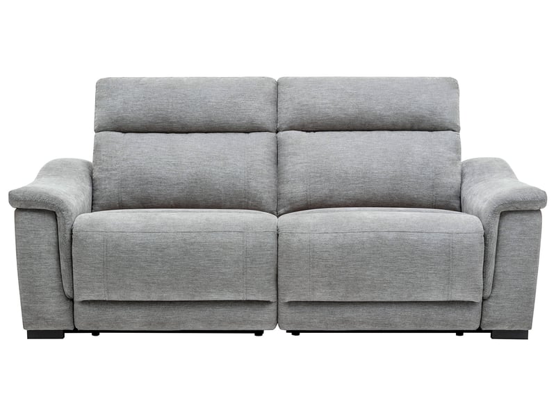 Canapé DOVER Conforama droit relaxation électrique gris 3 places