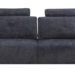 Canapé ELIOR Conforama droit relaxation manuelle gris 3 places