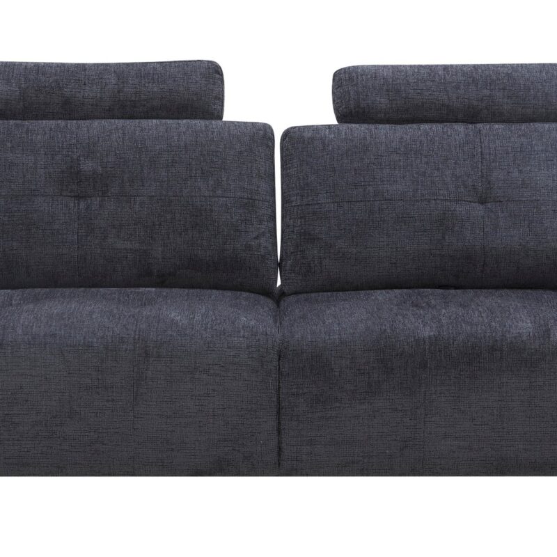 Canapé ELIOR Conforama droit relaxation manuelle gris 3 places