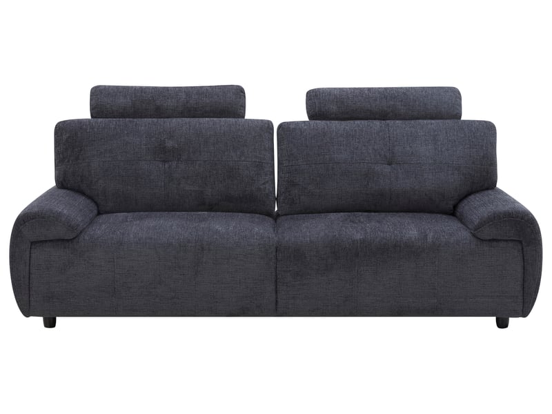 Canapé ELIOR Conforama droit relaxation manuelle gris 3 places