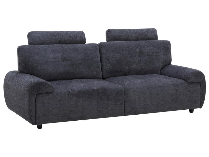 Canapé ELIOR Conforama droit relaxation manuelle gris 3 places