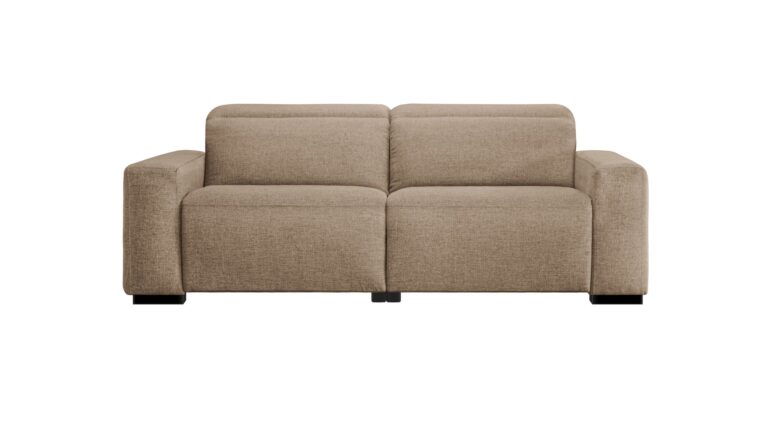 Canapé FULKORN relax électrique 3 places taupe Conforama
