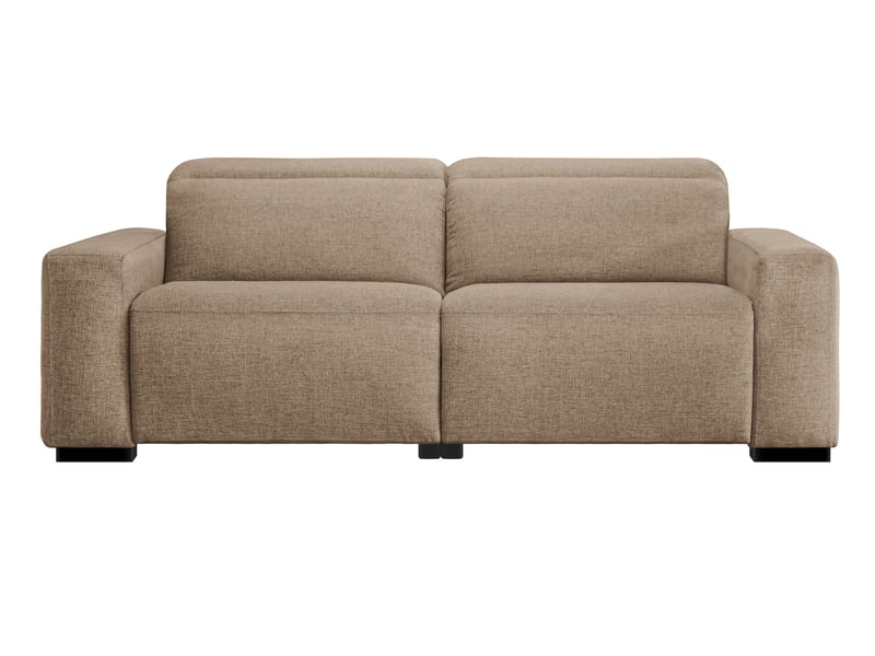 Canapé FULKORN relax électrique 3 places taupe Conforama
