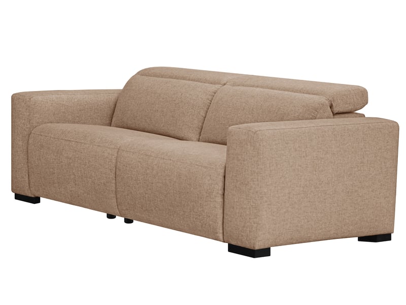 Canapé FULKORN relax électrique 3 places taupe Conforama