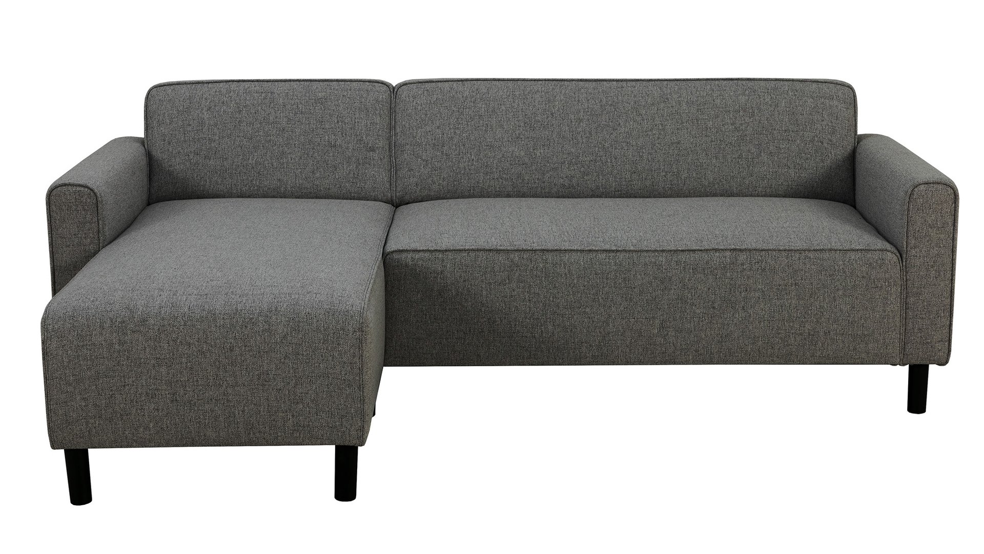 Canapé d’angle fixe GAYA 3 places coloris gris Conforama