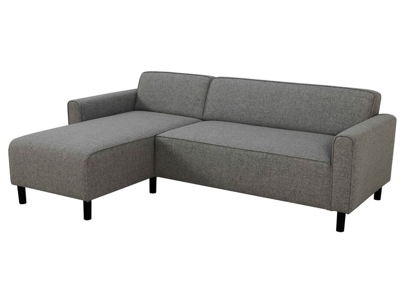 Canapé d’angle fixe GAYA 3 places coloris gris Conforama