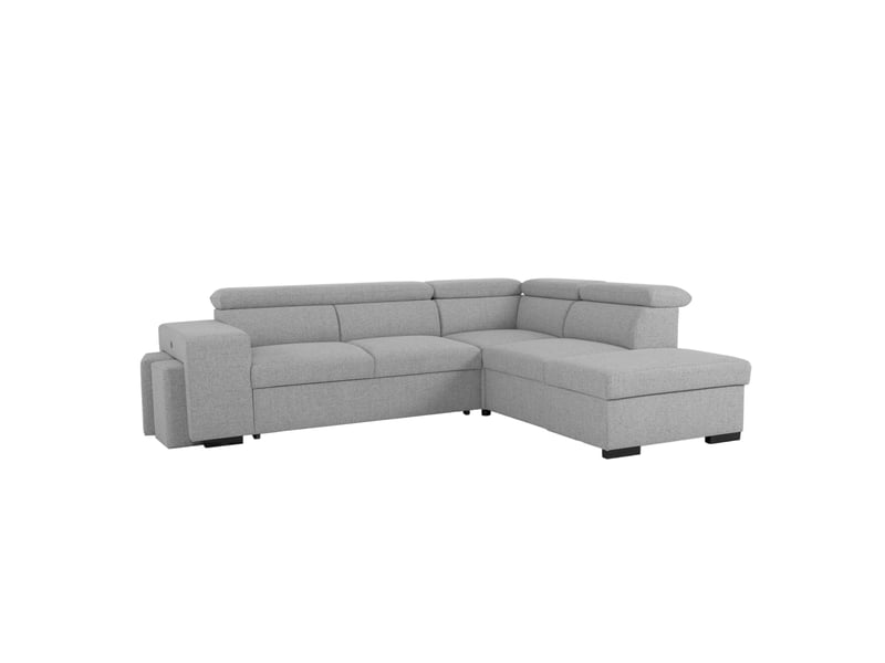 Canapé HOLMES Conforama d’angle convertible gris 3 places