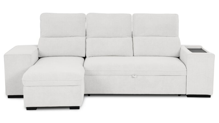Canapé HOXTON Conforama d’angle convertible gris 3 places