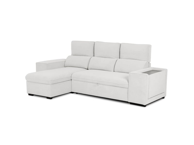 Canapé HOXTON Conforama d’angle convertible gris 3 places