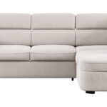 Canapé LUNA Conforama d’angle convertible beige 4 places