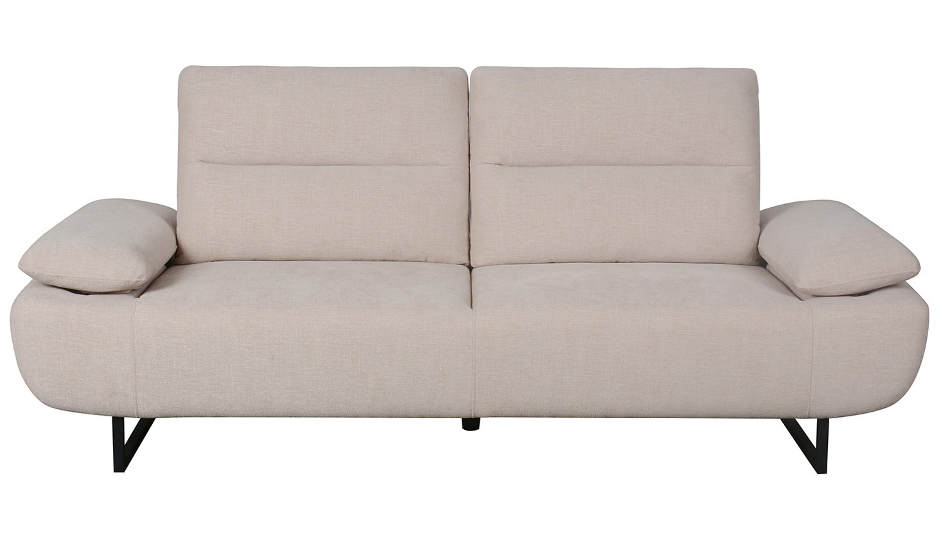 Canapé droit fixe MARCELO 3 places coloris beige Conforama