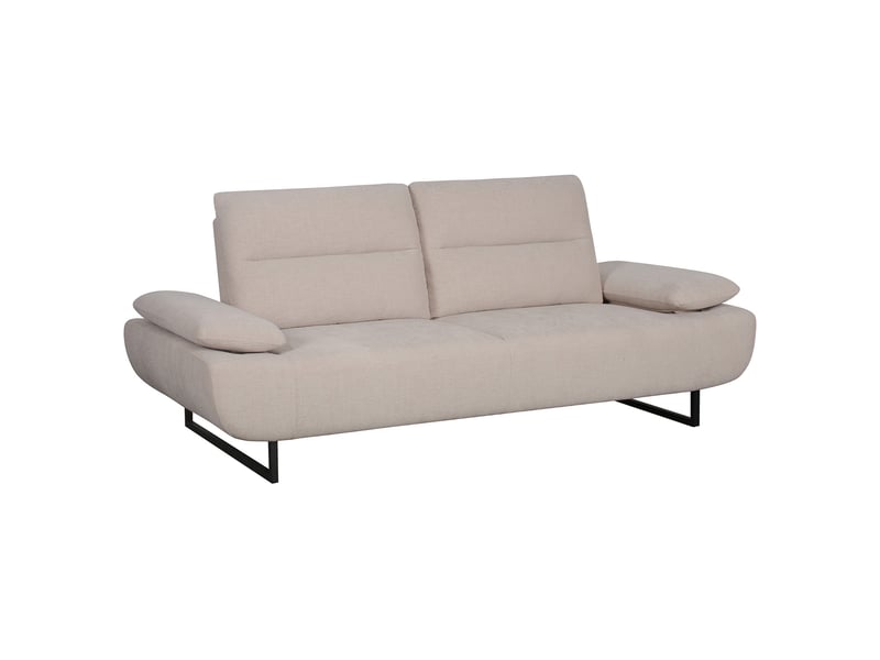 Canapé droit fixe MARCELO 3 places coloris beige Conforama