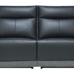 Canapé MASSA Conforama droit relaxation électrique noir 3 places