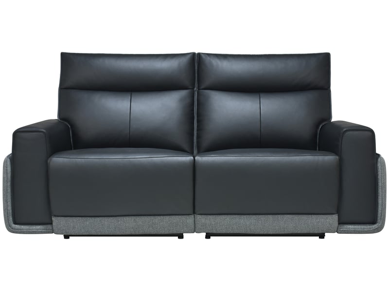 Canapé MASSA Conforama droit relaxation électrique noir 3 places